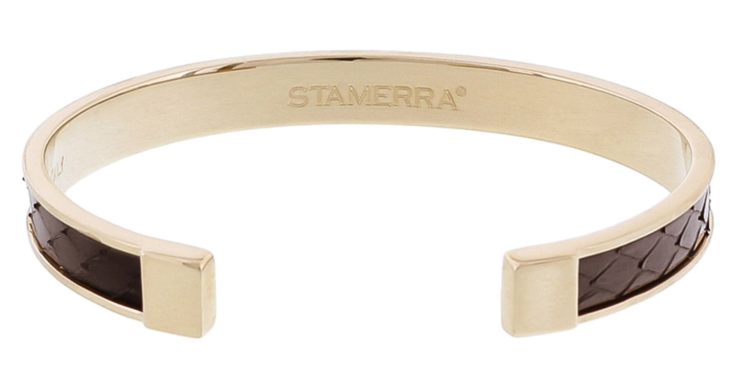 Stamerra PICCOLO PITTONE NR Black Genuine Python Bracelet