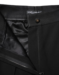 Dolce & Gabbana Black Wool High Waist Skinny Women's Pants