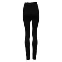 Dolce & Gabbana Black Nylon High Waist Skinny Leggings Women's Pants