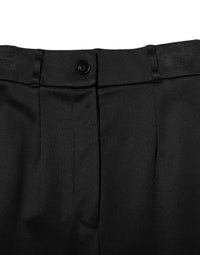 Dolce & Gabbana Black Nylon High Waist Skinny Leggings Women's Pants