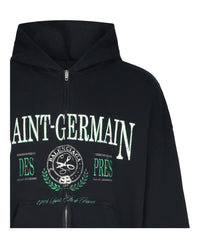 Balenciaga Balenciaga Mens Saint-Germain Distressed Zip-Up Hoodie