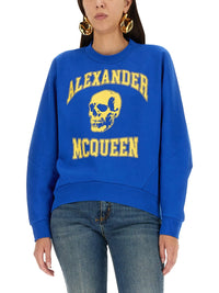 Alexander Mcqueen Women Varsiity Skull Sweatshirt
