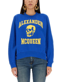 Alexander Mcqueen Women Varsiity Skull Sweatshirt