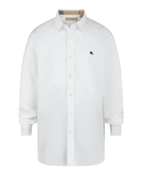BURBERRY ノースリーブシャツ ホワイト/ブルー BURBERRY ノースリーブシャツ ホワイト/ブルー BURBERRY
