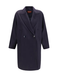 MAX MARA STUDIO Max Mara Studio Women Double Breasted Wool Drap Coat