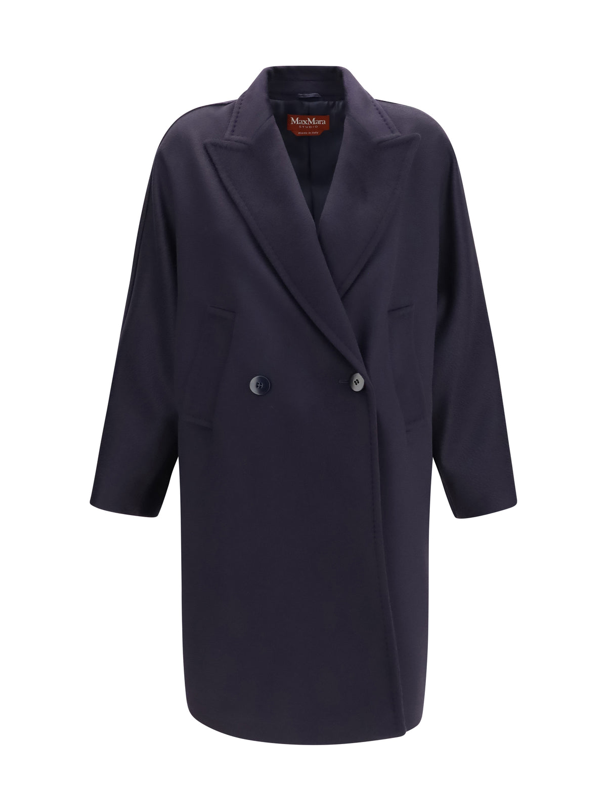MAX MARA STUDIO Max Mara Studio Women Double Breasted Wool Drap Coat