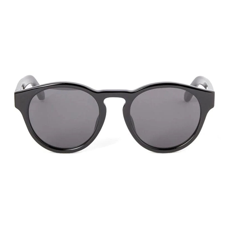 Off-White Off-White Sunglasses Round Full Rim, Black Frame and Dark Grey Lens OERI139OAKLAND1007
