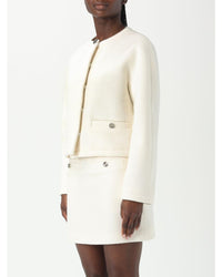 Gucci Tweed Skirt Suit Jacket Women White