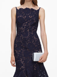 Self-Portrait Women Spiral Lace Midi Dress
