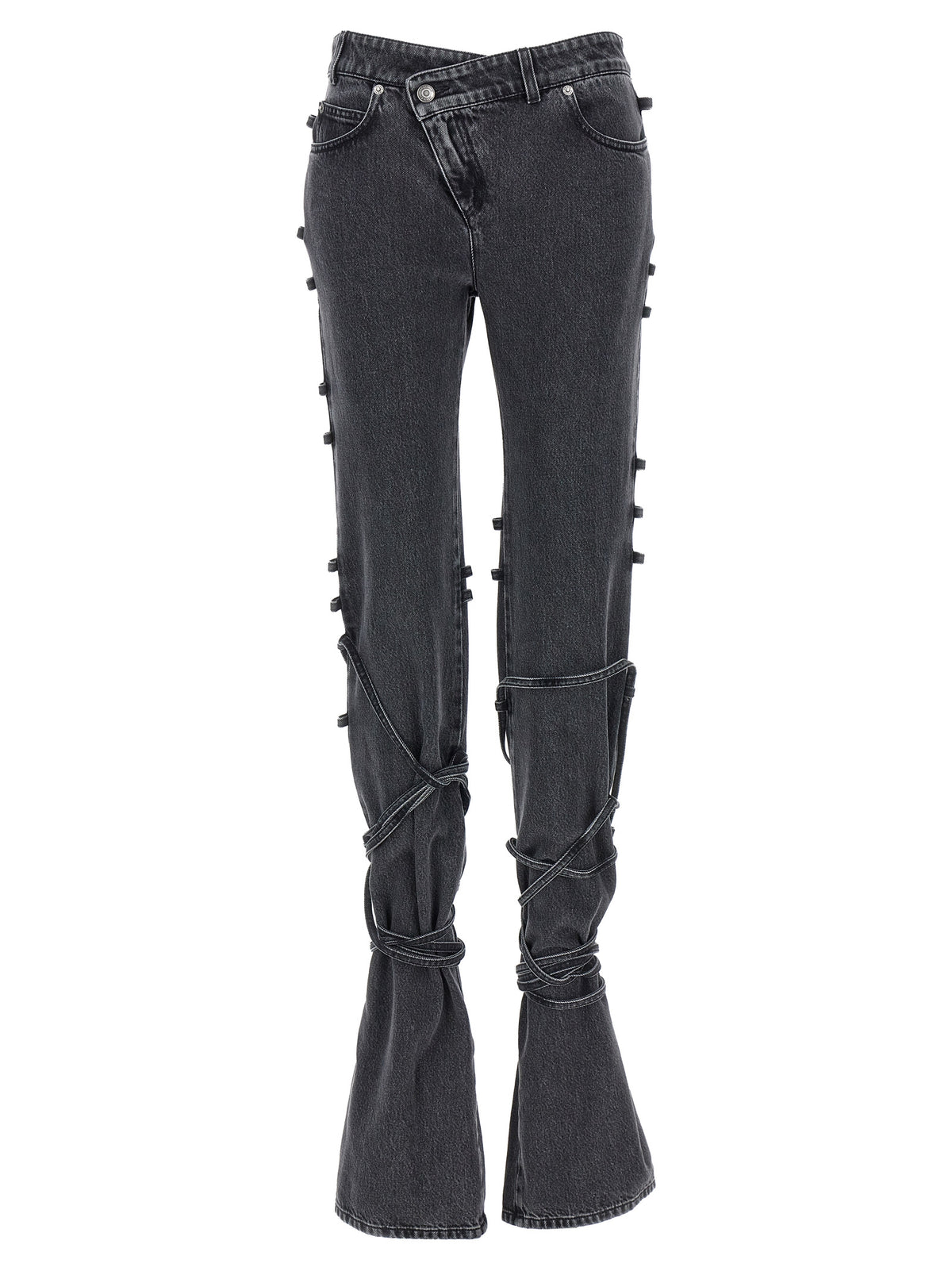 MCQUEEN Mcqueen Women Jeans Asymmetric Closure