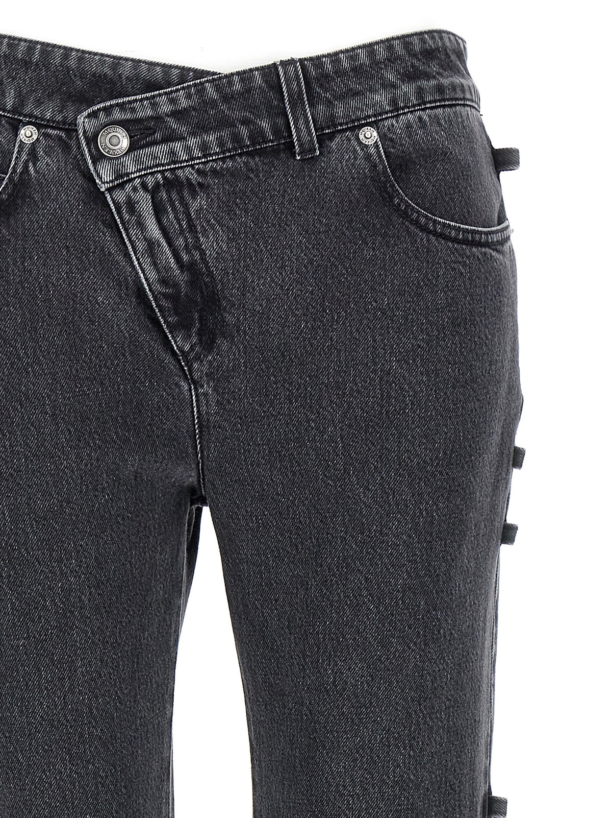 MCQUEEN Mcqueen Women Jeans Asymmetric Closure