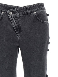 MCQUEEN Mcqueen Women Jeans Asymmetric Closure