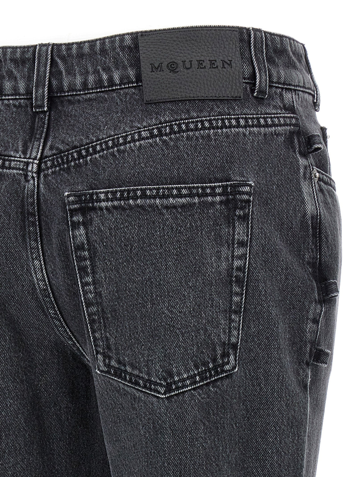 MCQUEEN Mcqueen Women Jeans Asymmetric Closure
