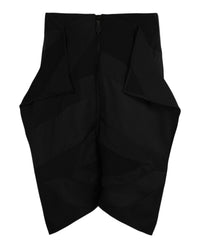 Burberry Womens Intarsia Draped Skirt