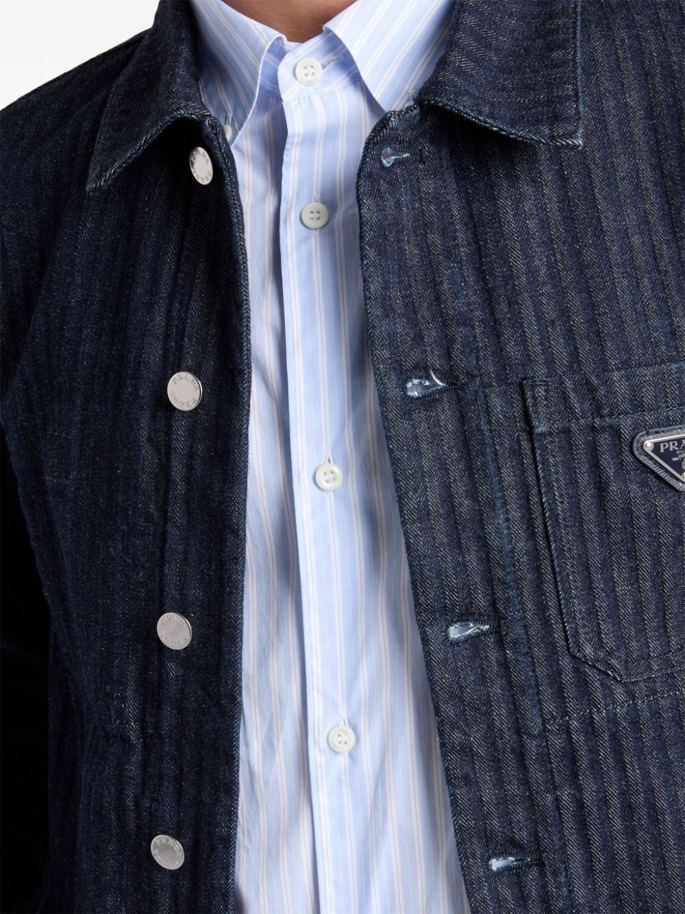 Prada Men Striped Shirt