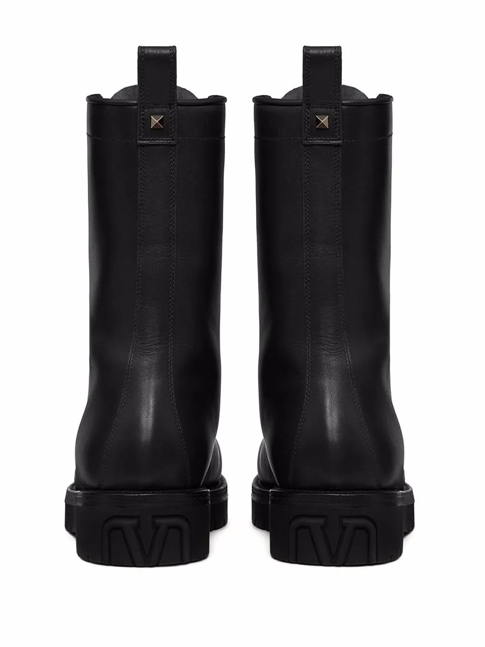 Valentino Garavani Xcombat Leather Boots