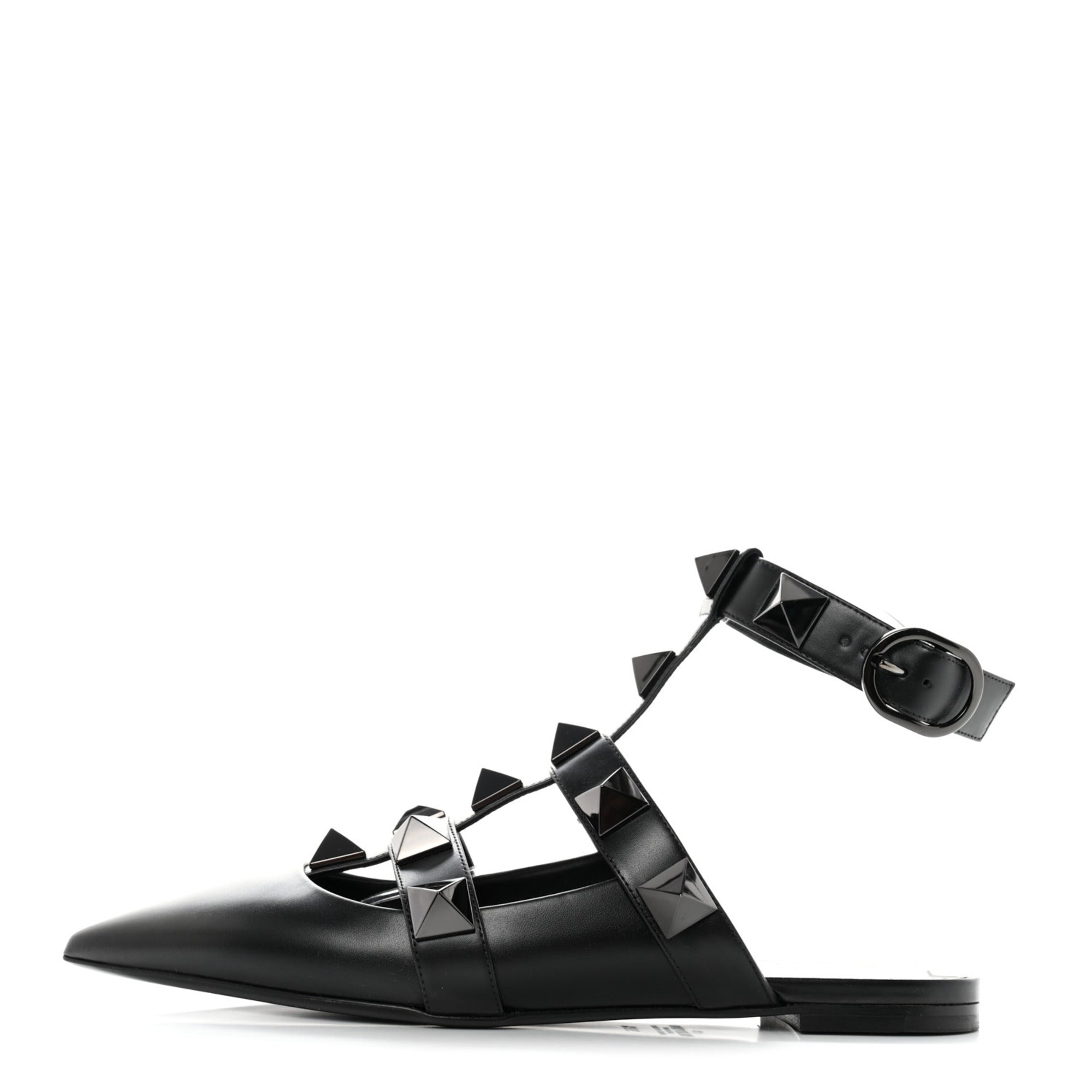 【VALENTINO ROMA】キャミソール 44（中古） Valentino Garavani Black Patent Leather Rockstud Crisscross