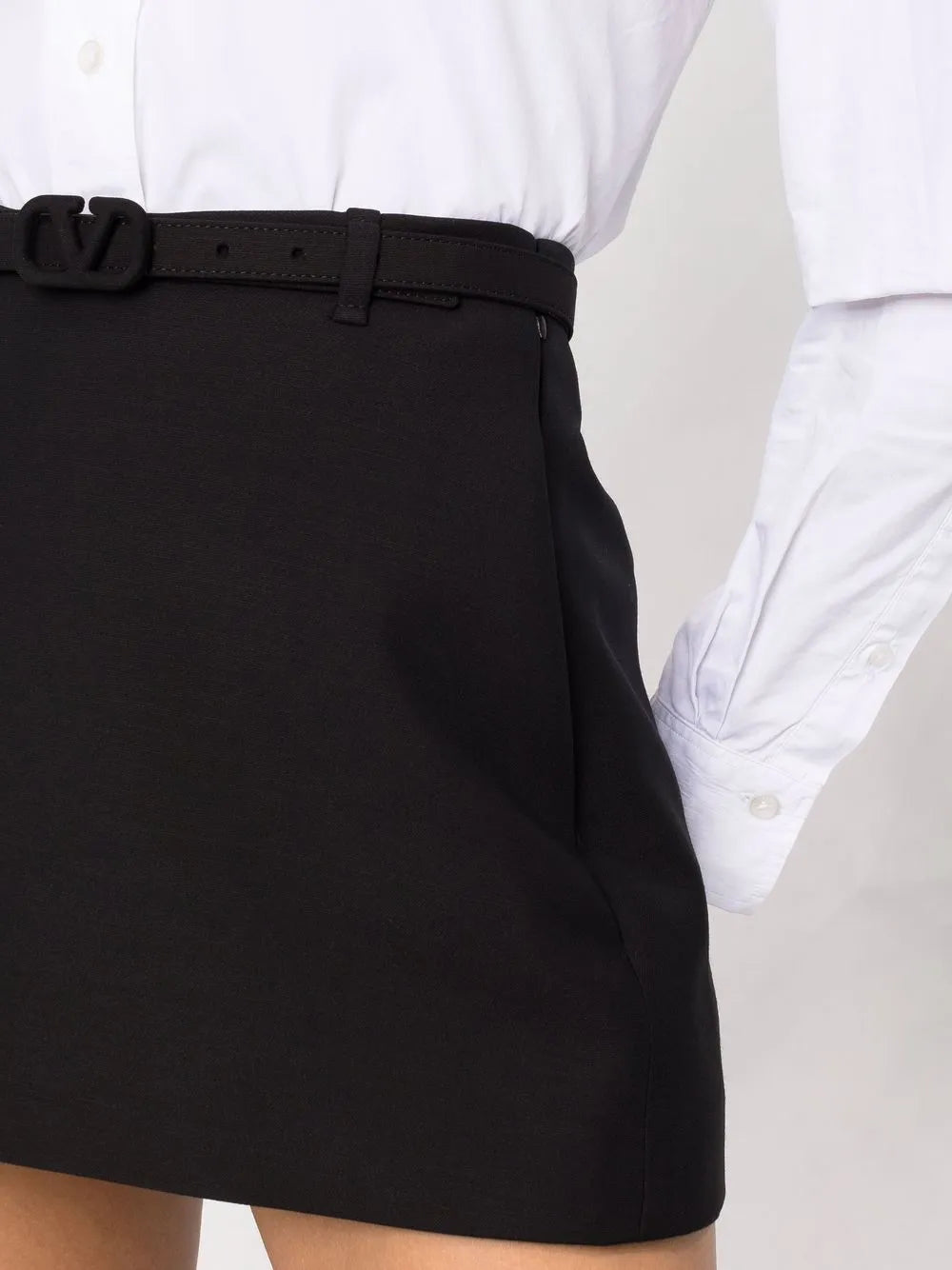 Valentino Garavani High-Waisted Belted Skirt