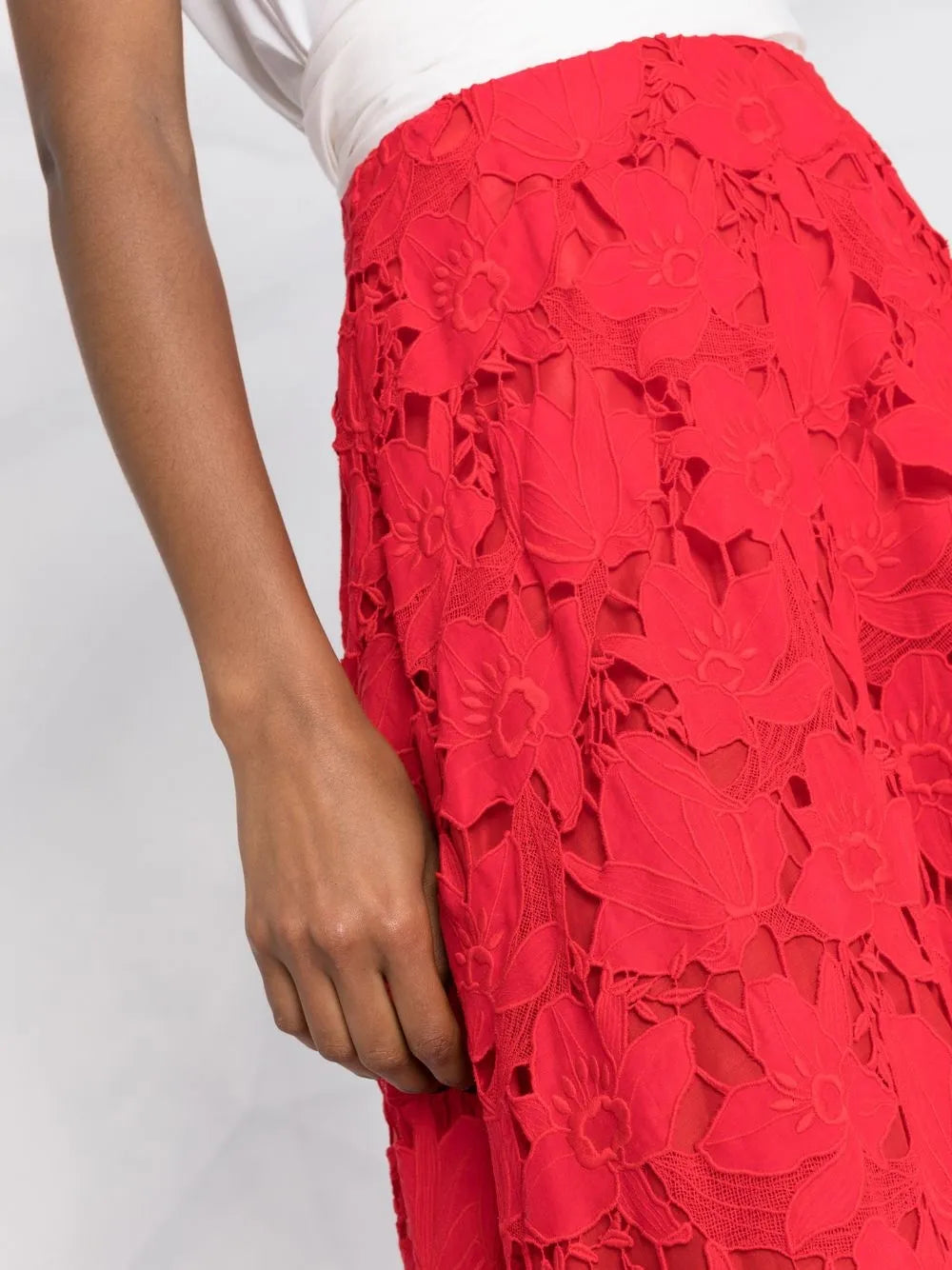 Valentino Garavani Floral-Lace Midi Skirt – Bluefly