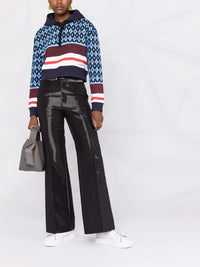 Valentino Garavani Logo-Print Striped Hoodie