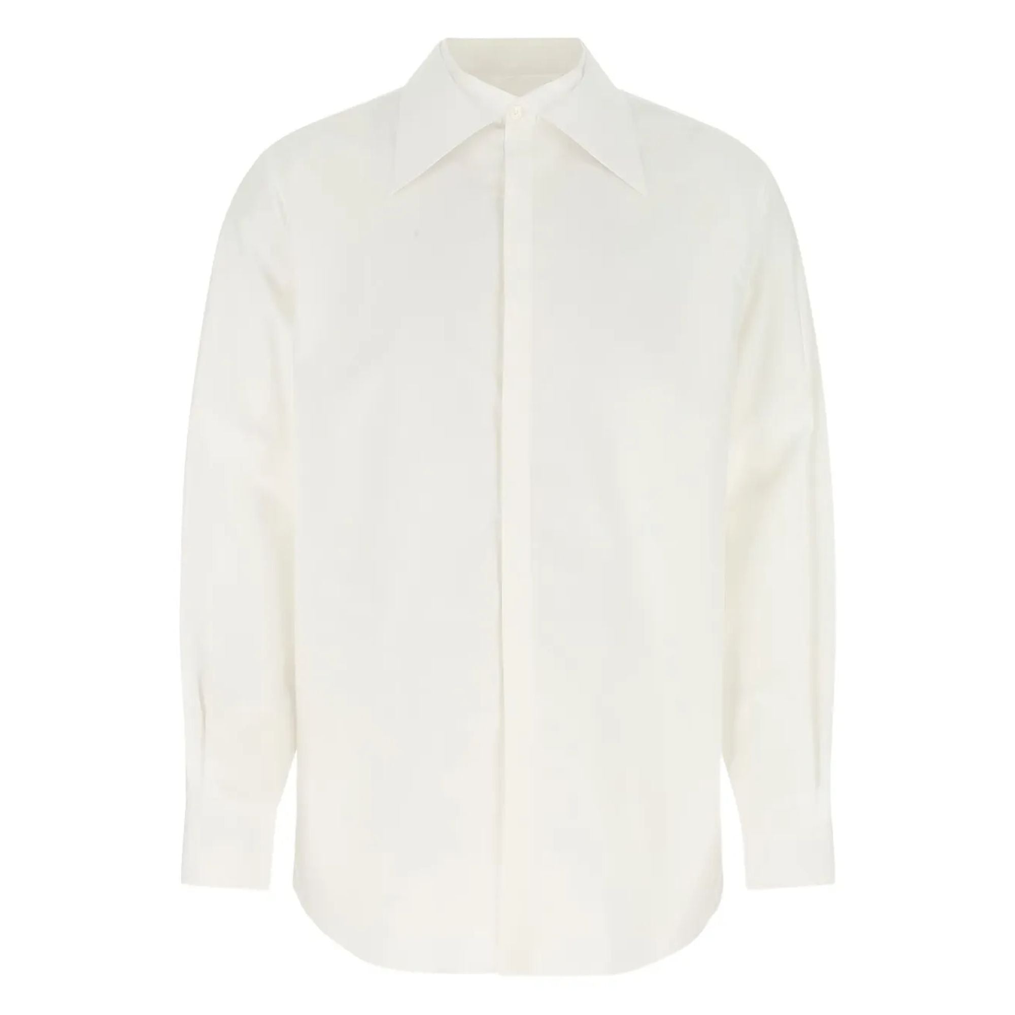 Valentino Garavani Oversized Pointed-Collar Button-Front Shirt