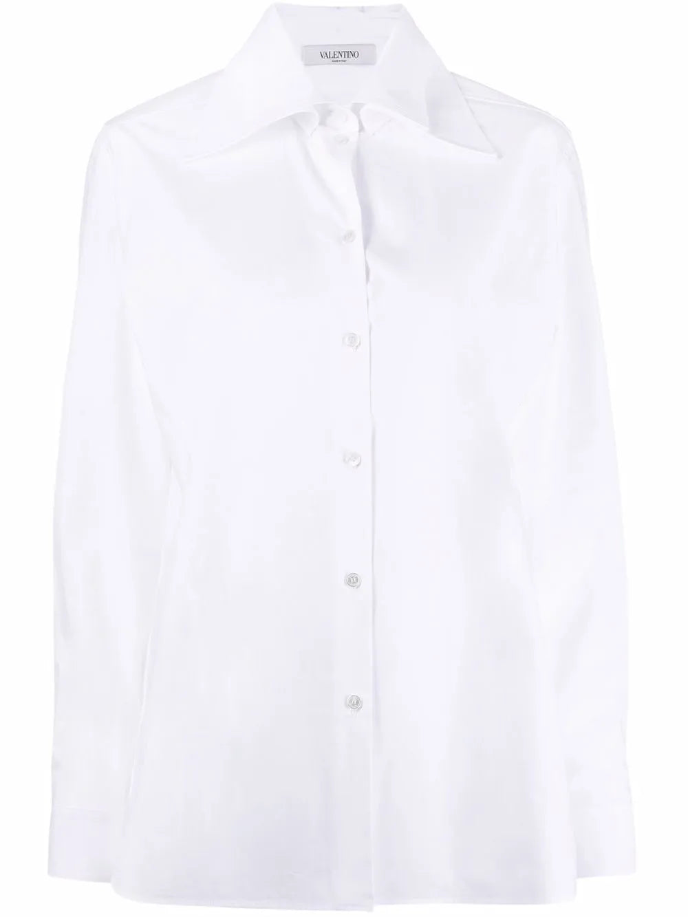 Valentino Garavani Oversized Pointed-Collar Button-Front Shirt