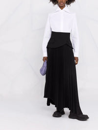 Valentino Garavani Oversized Pointed-Collar Button-Front Shirt