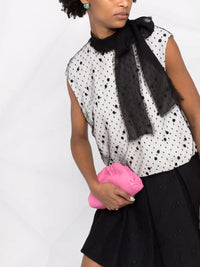 Valentino Garavani Pussy-Bow Polka Dot Dress