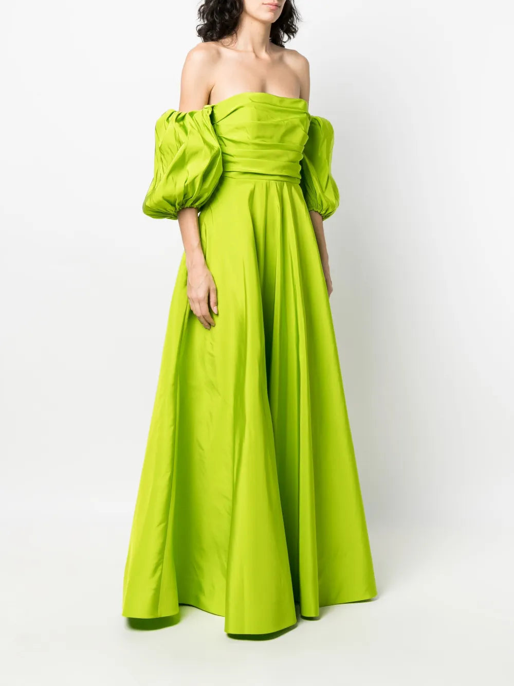 Valentino Garavani Off-Shoulder Floor-Lentgh Dress