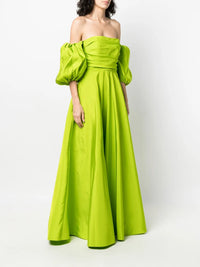 Valentino Garavani Off-Shoulder Floor-Lentgh Dress