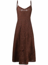 Valentino Garavani Sleeveless Floral Midi Dress