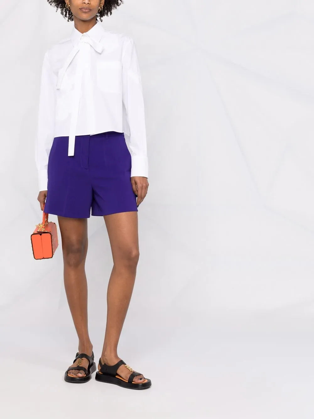 Valentino Garavani Appliqué Cropped Shirt