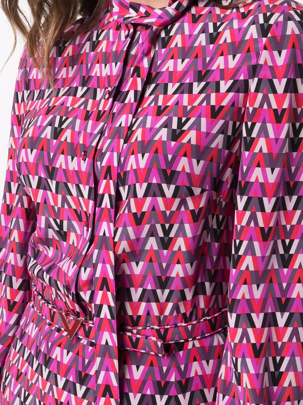 Valentino Garavani Optical Print Shirtdress