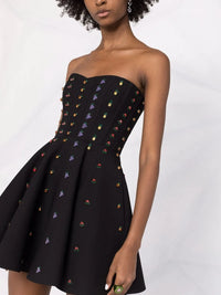 Valentino Garavani Crystal-Embellished Minidress