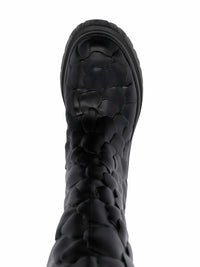 Valentino Garavani Atelier Floral-Embossed Mid-Calf Rain Boots