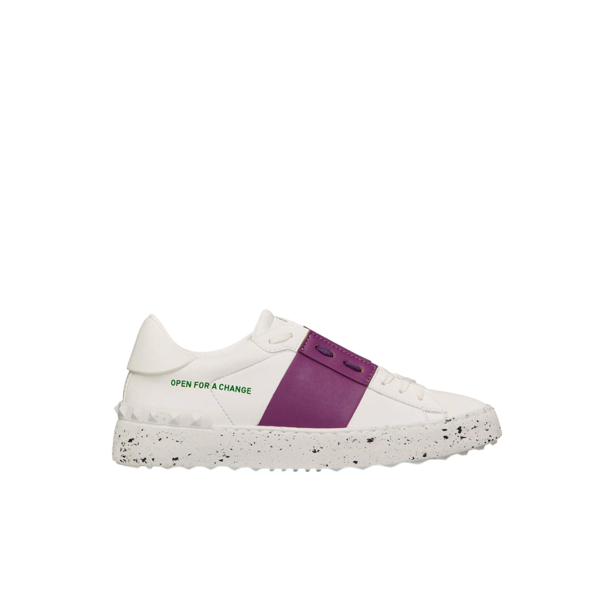 Valentino Garavani Rockstud Open For A Change Sneakers 35.5 White,Purple