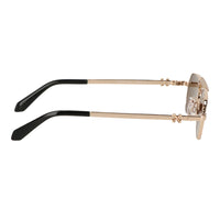 Off White Unisex Gold Sunglasses