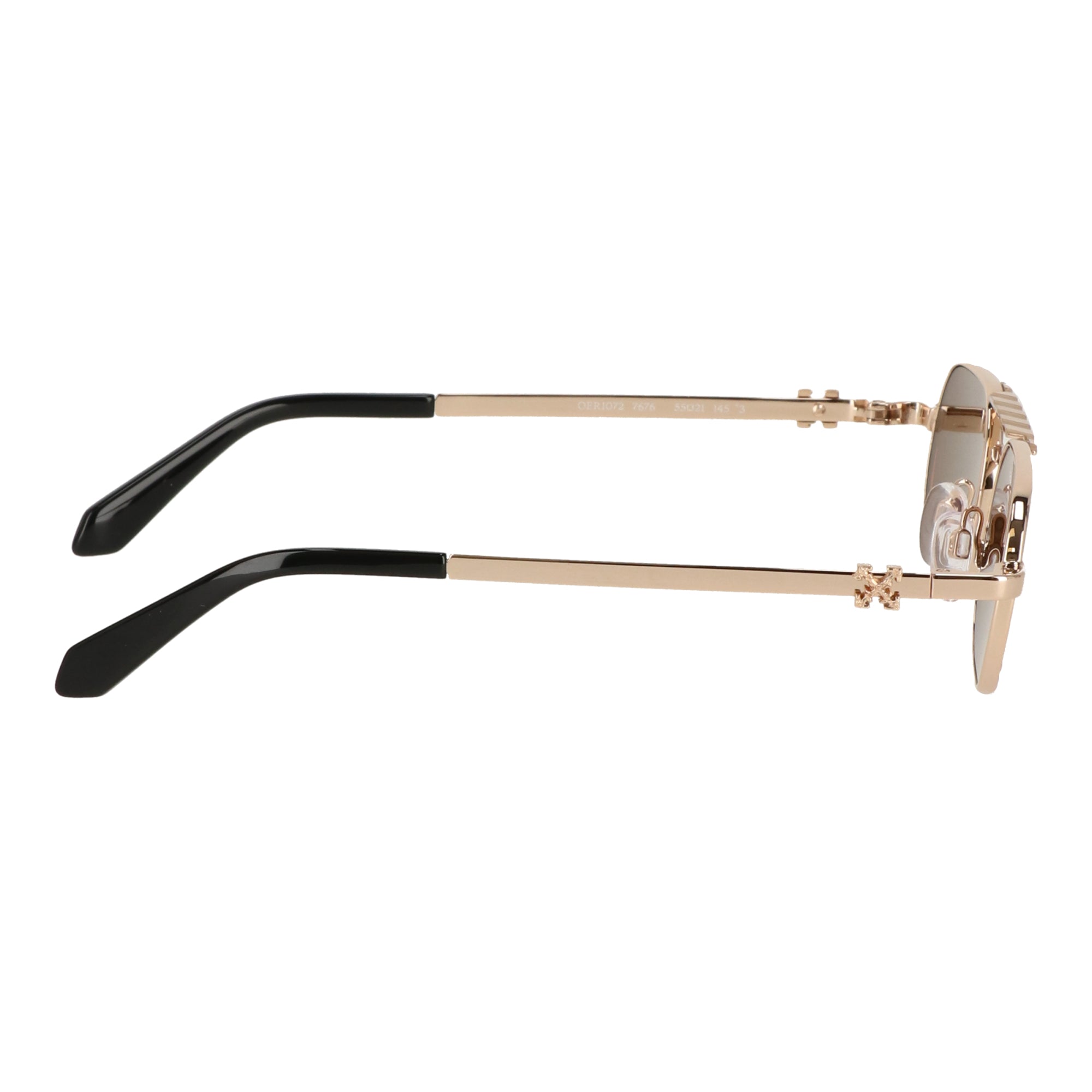 Off White Unisex Gold Sunglasses