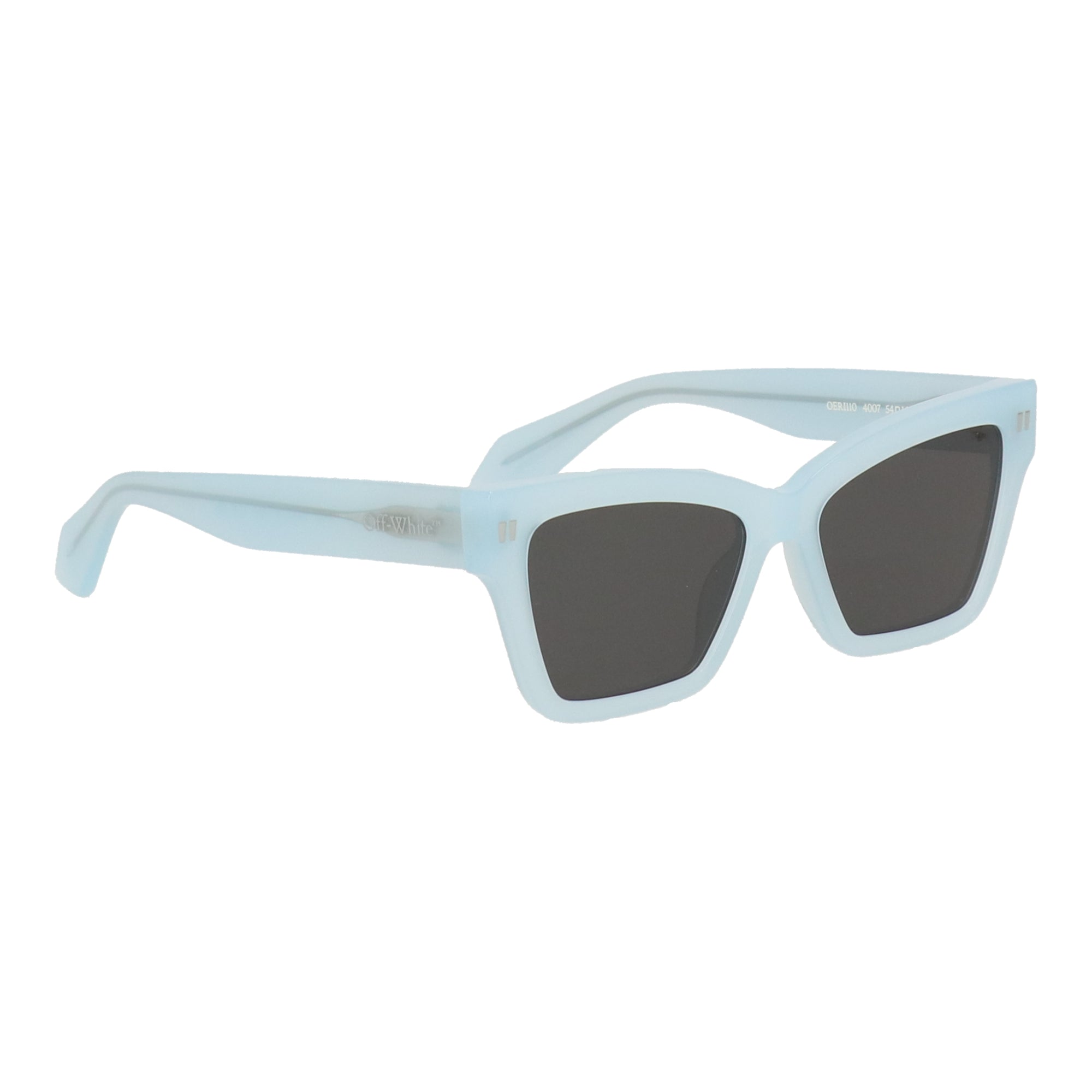 Off White Unisex Light Green Sunglasses