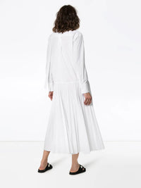 Valentino Garavani Pleated Cotton-Blend Poplin Dress