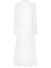 Valentino Garavani Pleated Cotton-Blend Poplin Dress