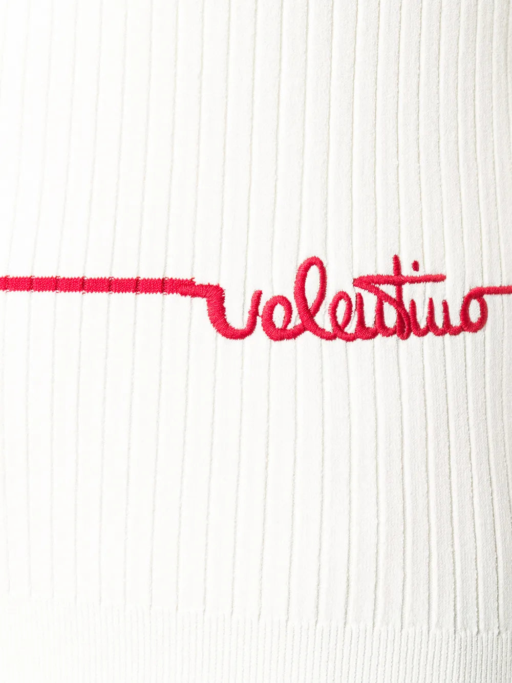 Valentino Embroidered Logo Ribbed Jumper