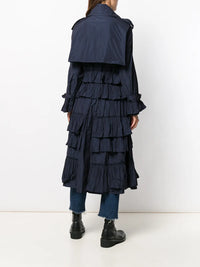 Valentino Garavani Double-Breasted Tiered Trench Coat