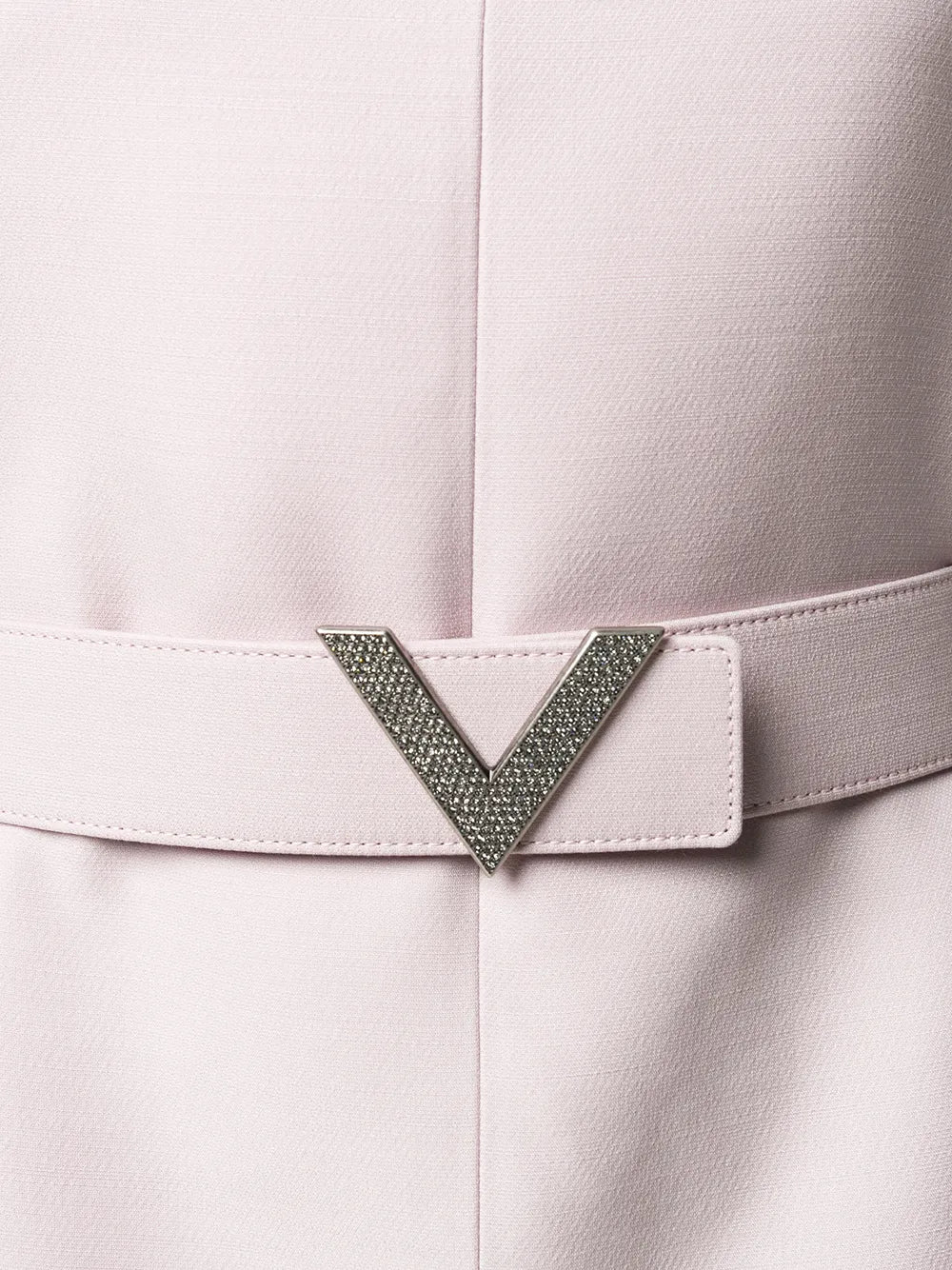Valentino Garavani V Pavé Belted Dress