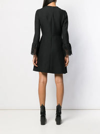 Valentino Garavani Lace Insert Mini Dress