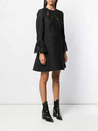 Valentino Garavani Lace Insert Mini Dress