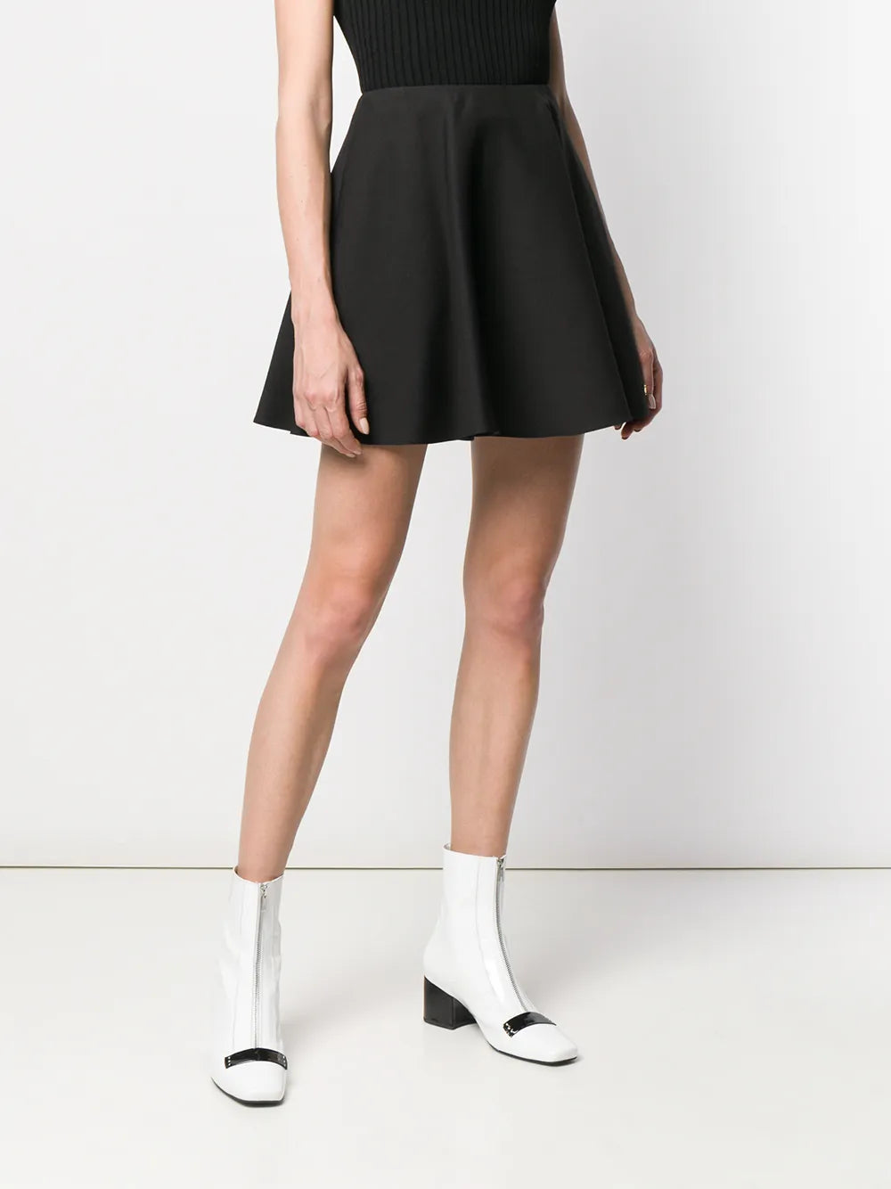 Valentino Garavani Flounced Crepe Skirt