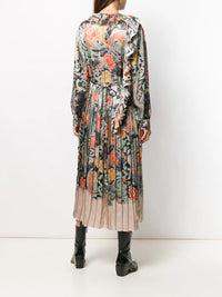 Valentino Garavani Oriental Print Satin Dress