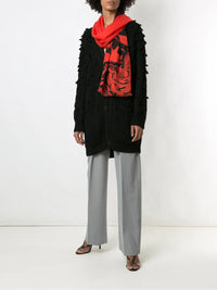 Valentino Garavani Oversized Tassel-Trim Cable-Knit Cardigan