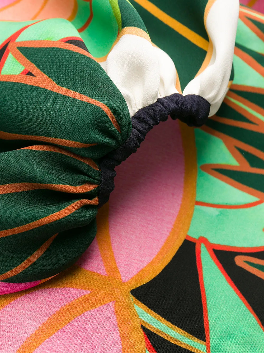 Valentino Garavani Panther In The Jungle Bow Collar Dress